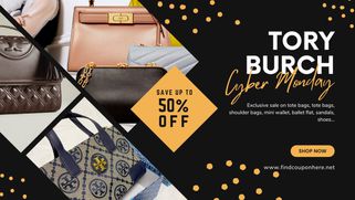 Exclusive Sale Up To 50% OFF Tory Burch Cyber Monday 2022!